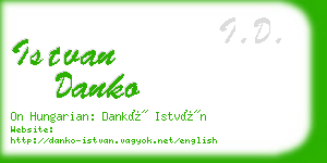 istvan danko business card
